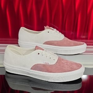 Vans Authentic Pig Suede Withered Rose Pink White Men’s 7.5 Women’s 9.0